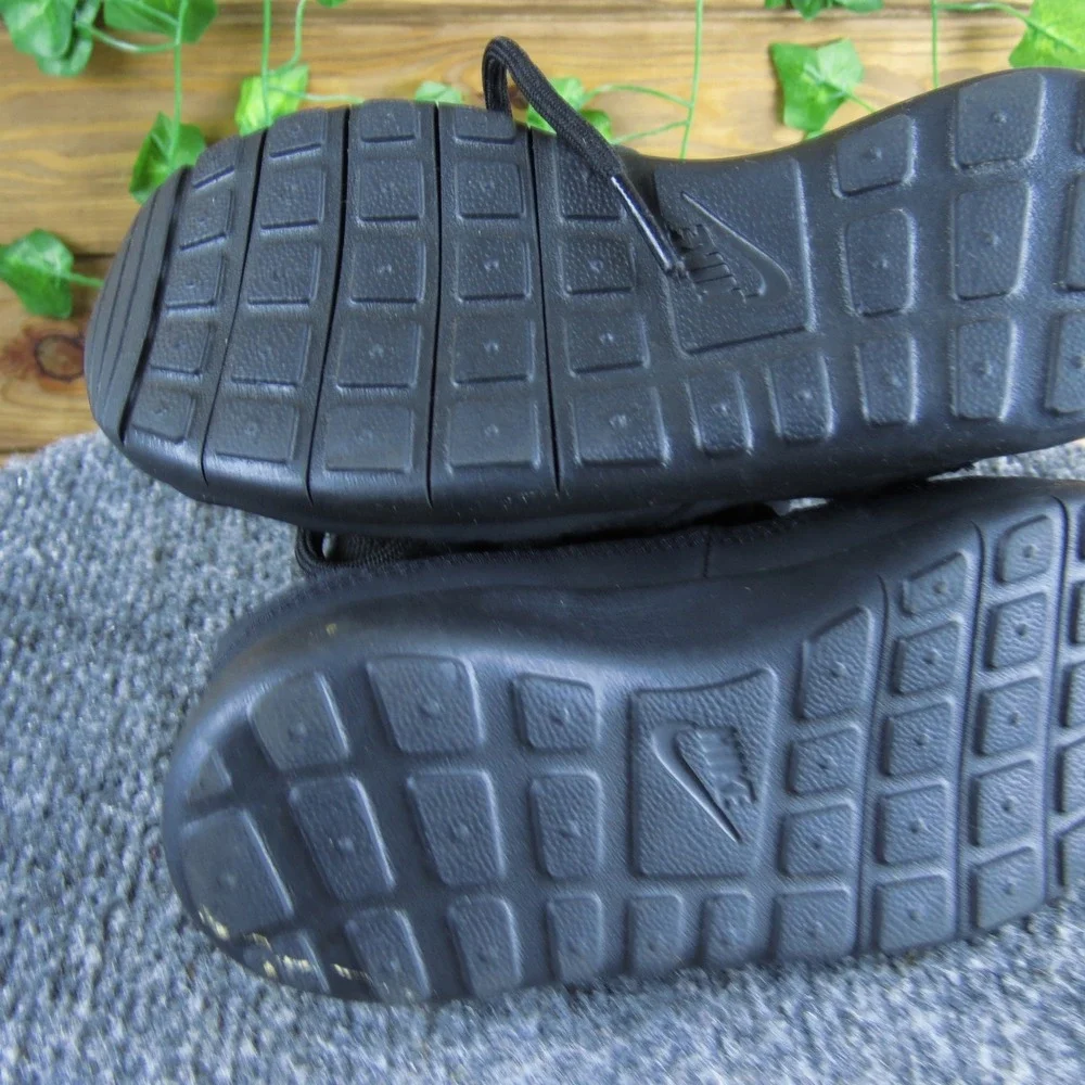 Nike Roshe One Hi PS Kids Toddler Black Winter‎ Snow Boots Faux Fur Lined 12